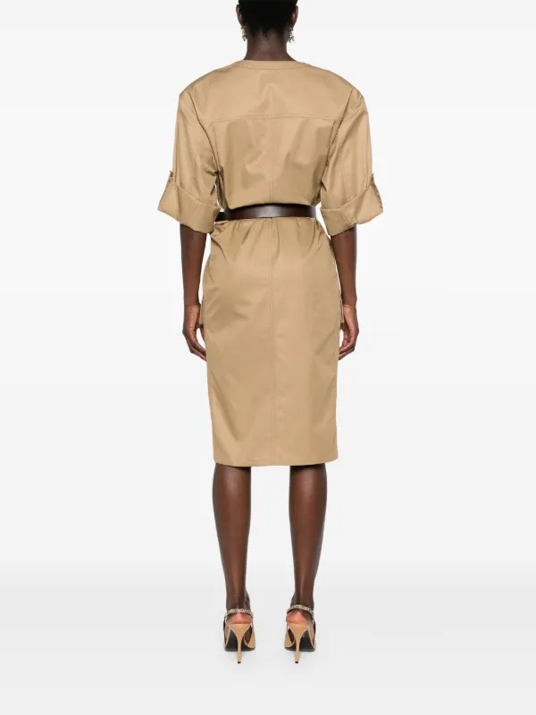 ワンピース Saint Laurent Abito Midi In Twill Di Cotone Saint Laurent Midi Dress | italist
