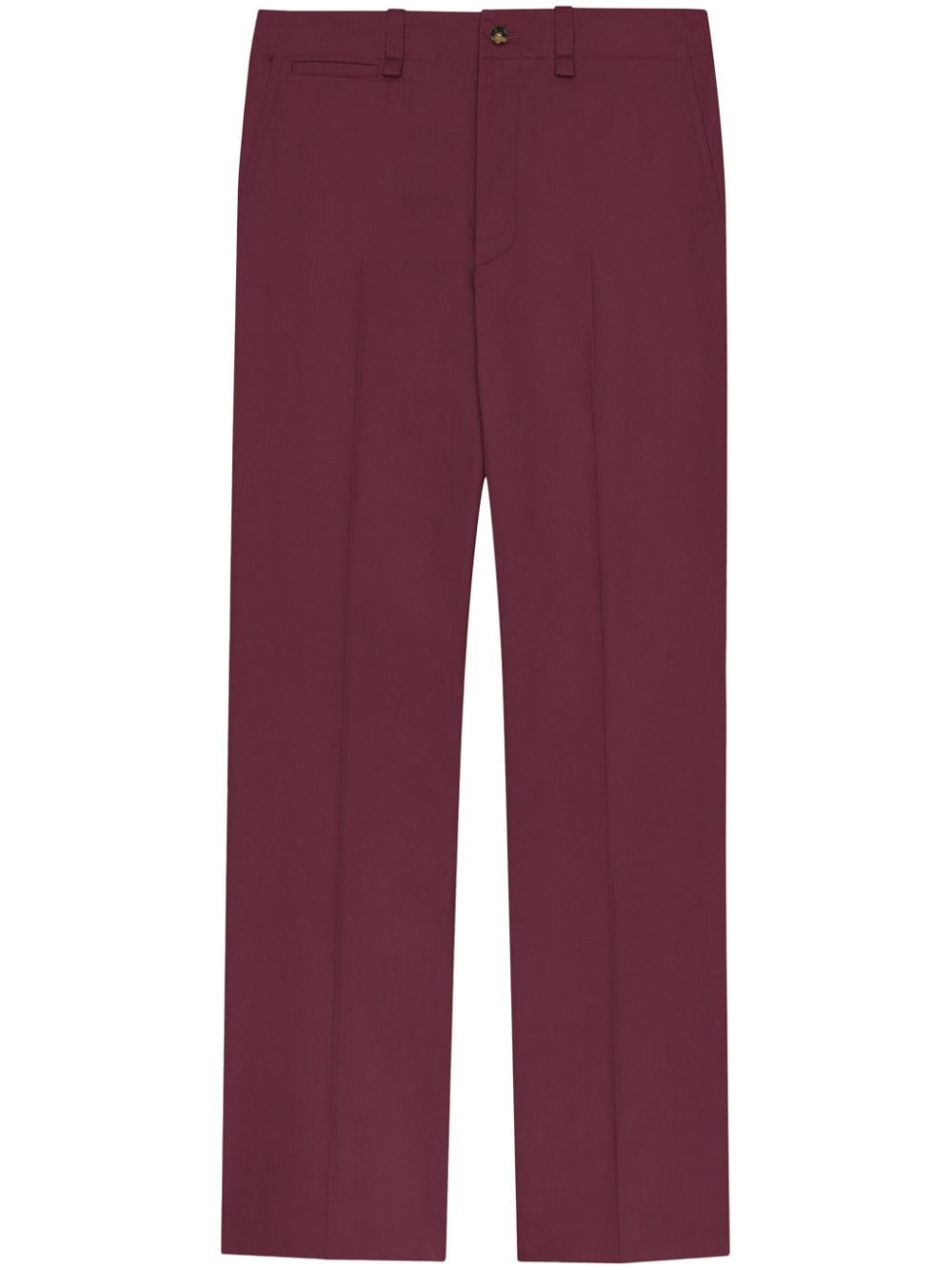 Image 1 of Saint Laurent straight-leg cotton trousers