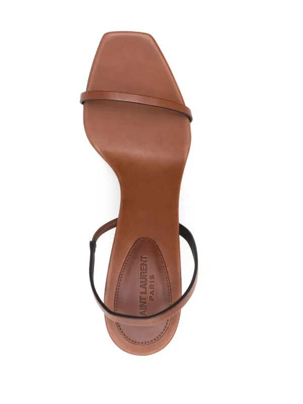 【Saint Laurent】OPYUM SANDALS 85MM◆786512AADX7 OPYUM slingback sandals in smooth leather | Saint Laurent