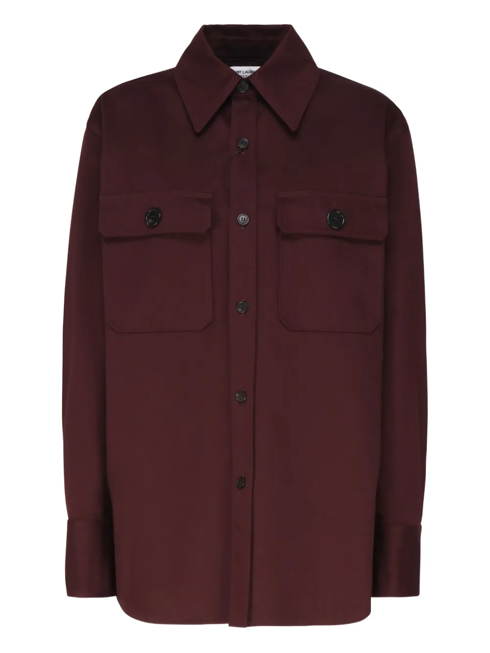 Saint Laurent Saharienne blouse met lange mouwen Rood