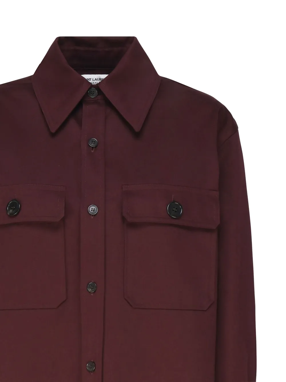 Saint Laurent Saharienne blouse met lange mouwen Rood
