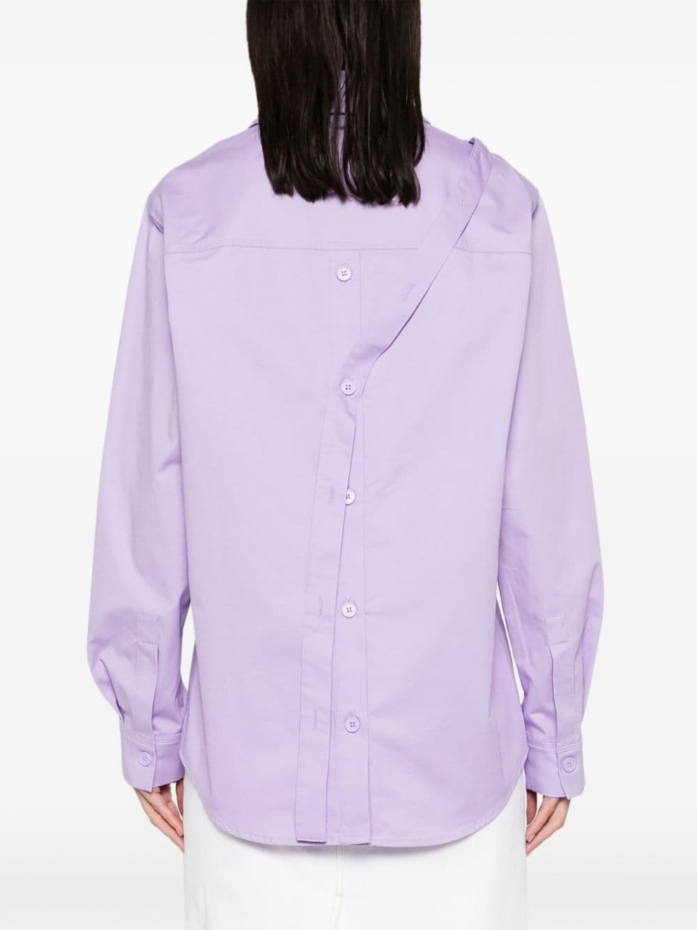 Shop Stine Goya Sgmartina Belted Shirt In Purple