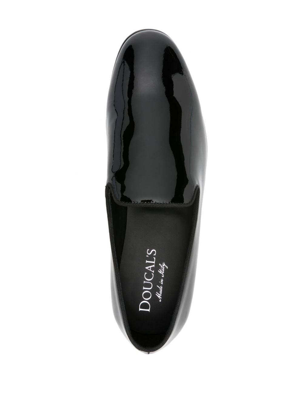 Shop Doucal's Patent Leather Loafers In Black