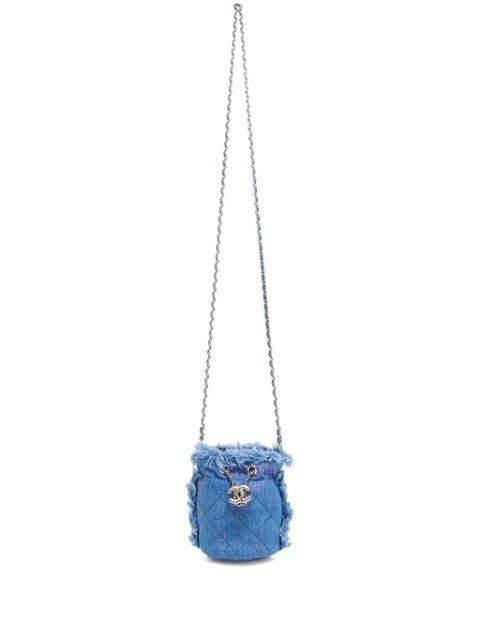 HOT SALE CHANEL 2021 mini denim bucket bag Women