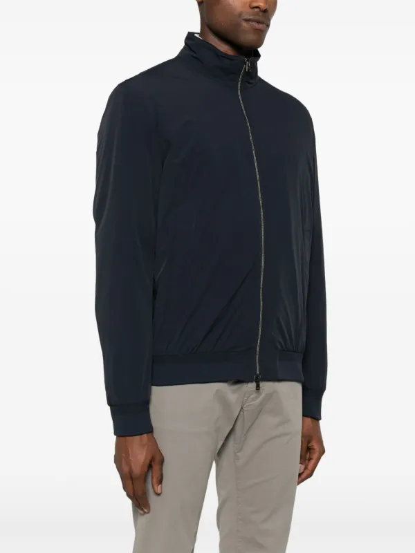【送料&関税込】Herno Nylon Microfibre Bomber Jacket Herno Lightweight Bomber Jacket | Blue | FARFETCH