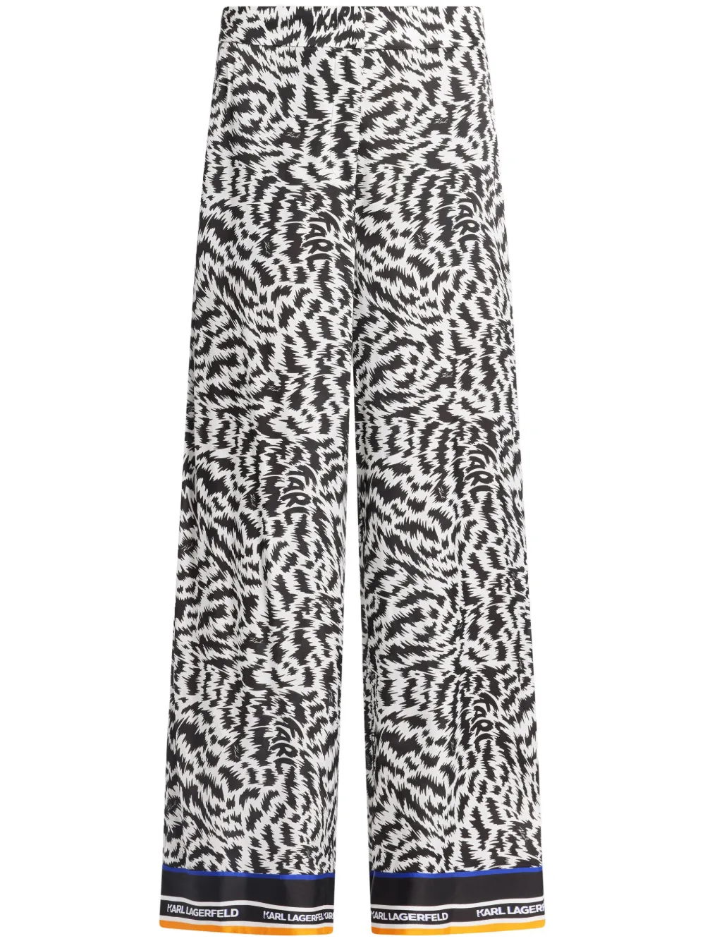 Karl Lagerfeld Broek met zebraprint Zwart
