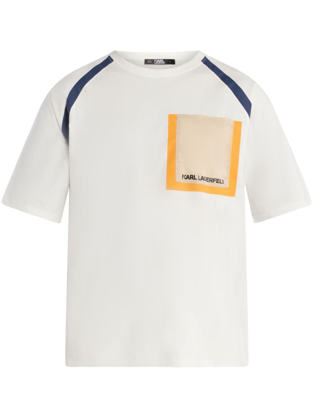 Karl Lagerfeld logo-print cotton T-shirt Wit