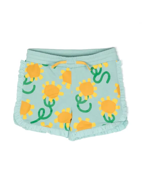 Stella McCartney Kids sunflower-print cotton shorts