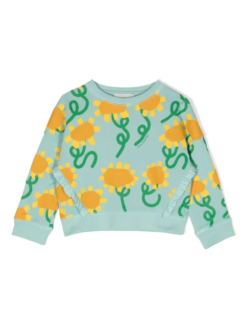 Stella McCartney Kids floral-print cotton sweatshirt