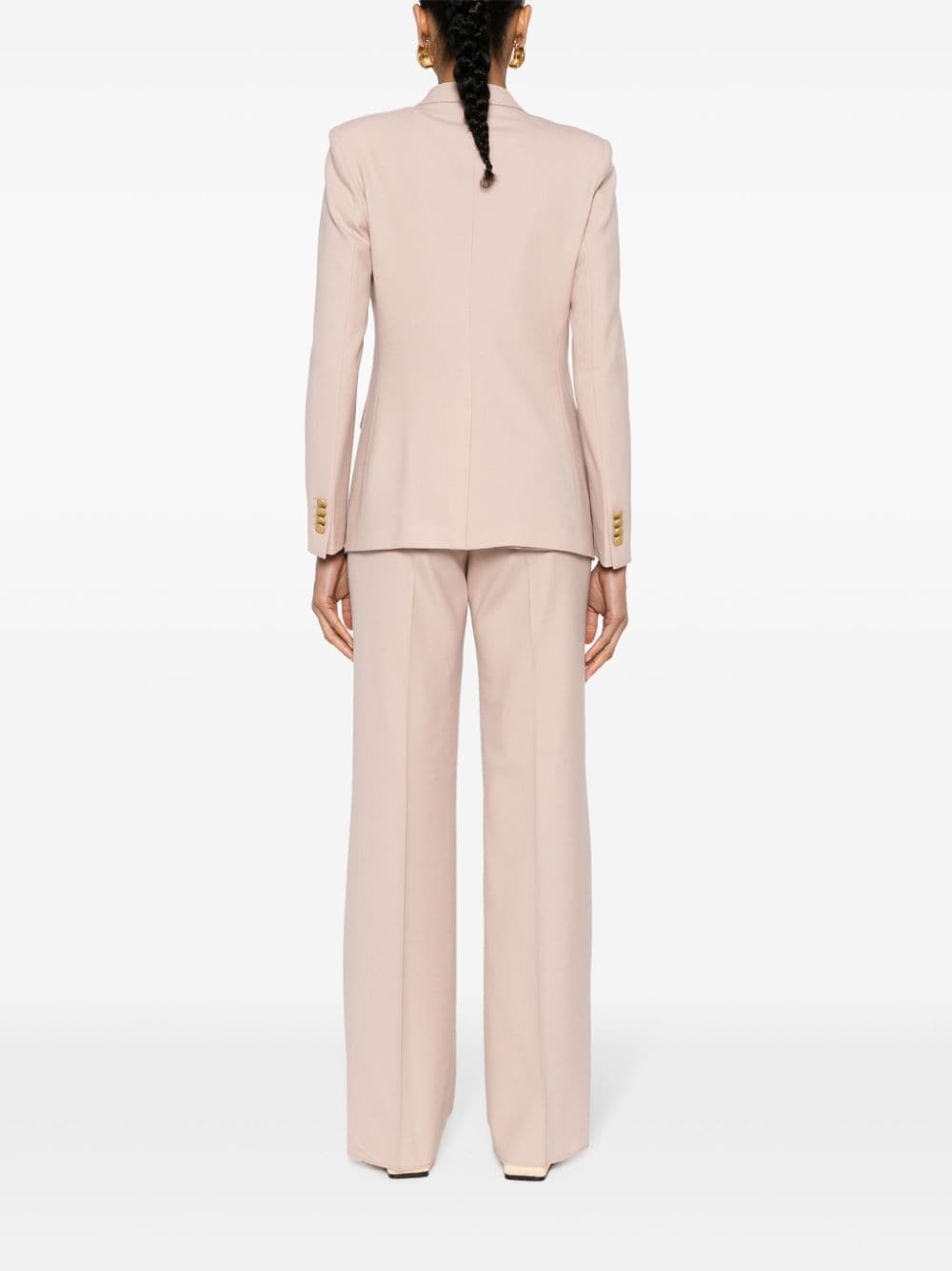 Shop Tagliatore Double-breasted Evening Suit In Pink