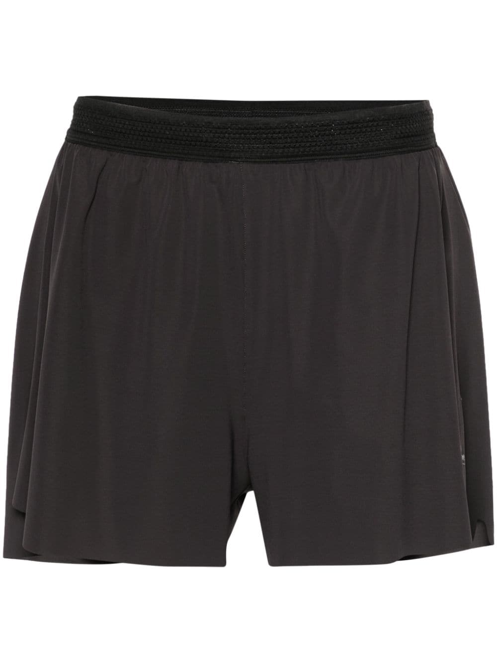 Roa Side-slit Logo-print Running Shorts In Black