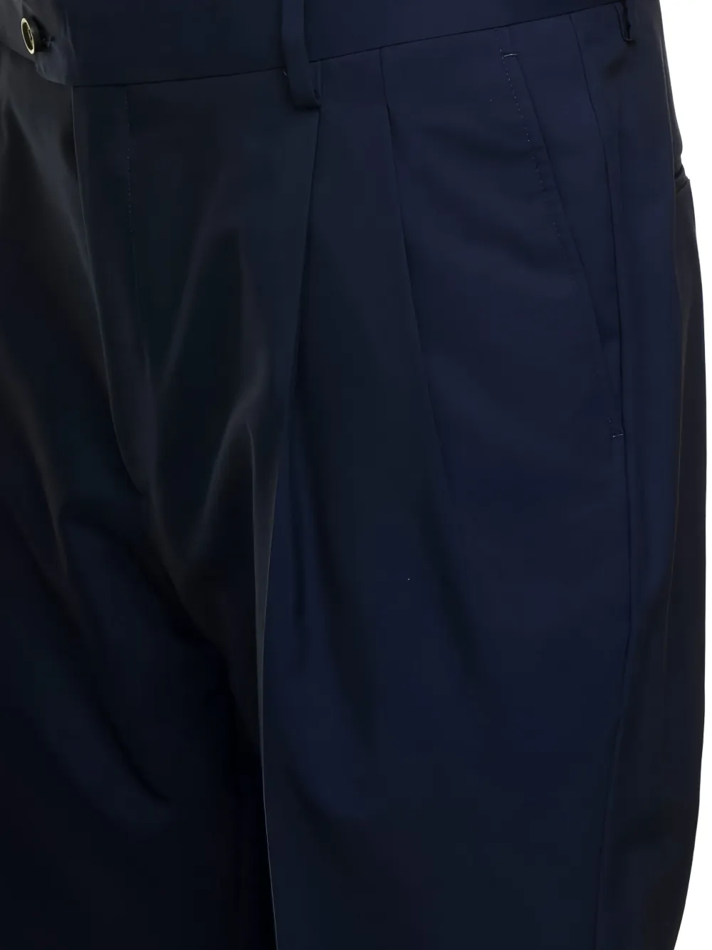 Reveres 1949 Pleated Cuffed Trousers In Blue