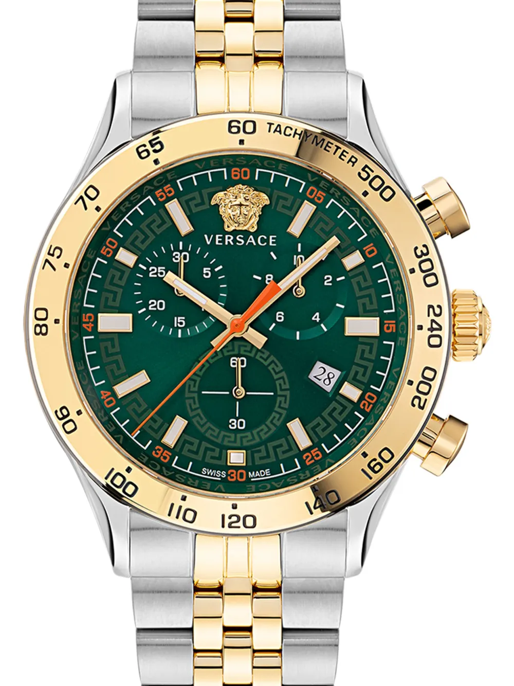 Versace Greca Dome Chrono 43mm - Groen