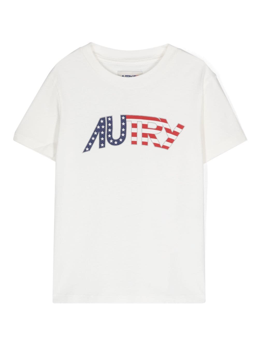 Autry Kids' Logo-print Cotton T-shirt In White