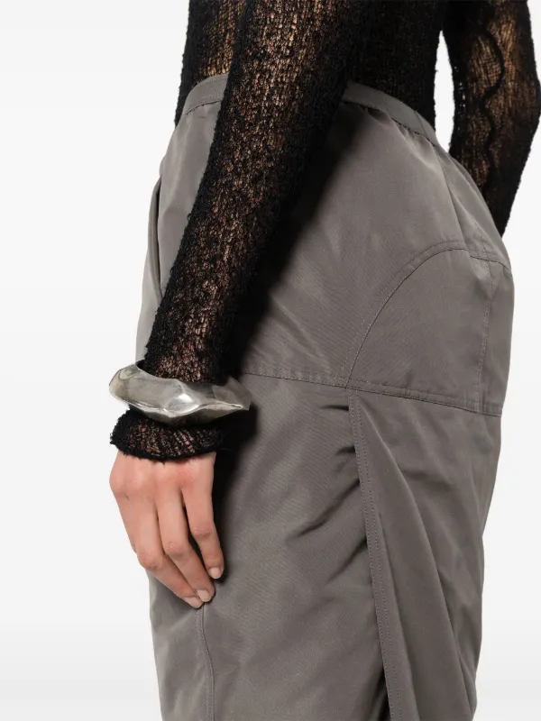 Rick Owens Soft Pillar Long Skirt | Grey | FARFETCH GE