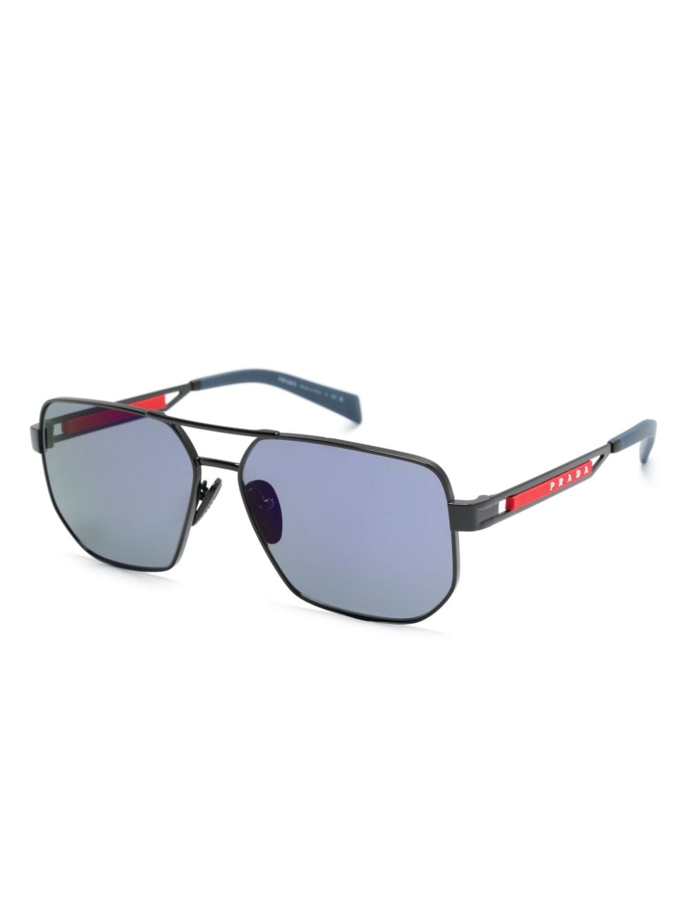 Prada Linea Rossa geometric-frame Sunglasses - Farfetch