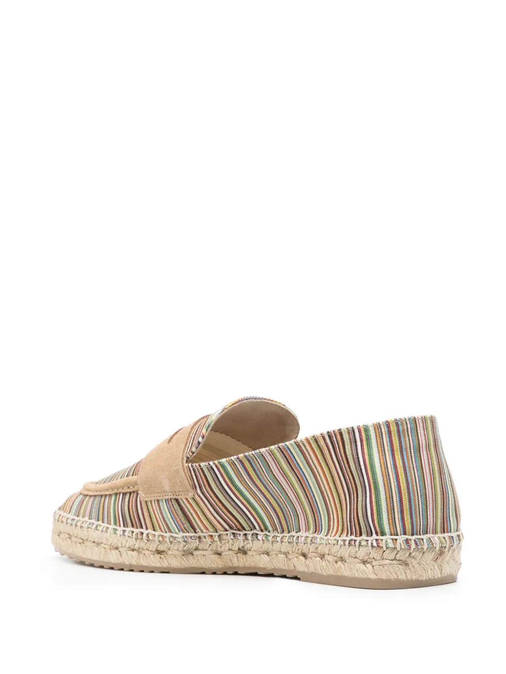 Shop Paul Smith Alvarez Striped Espadrilles In Neutrals