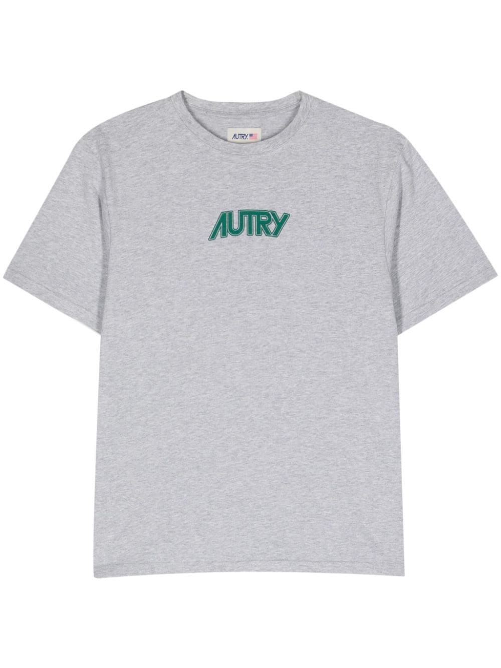 Autry Katoenen T-shirt met logoprint Grijs