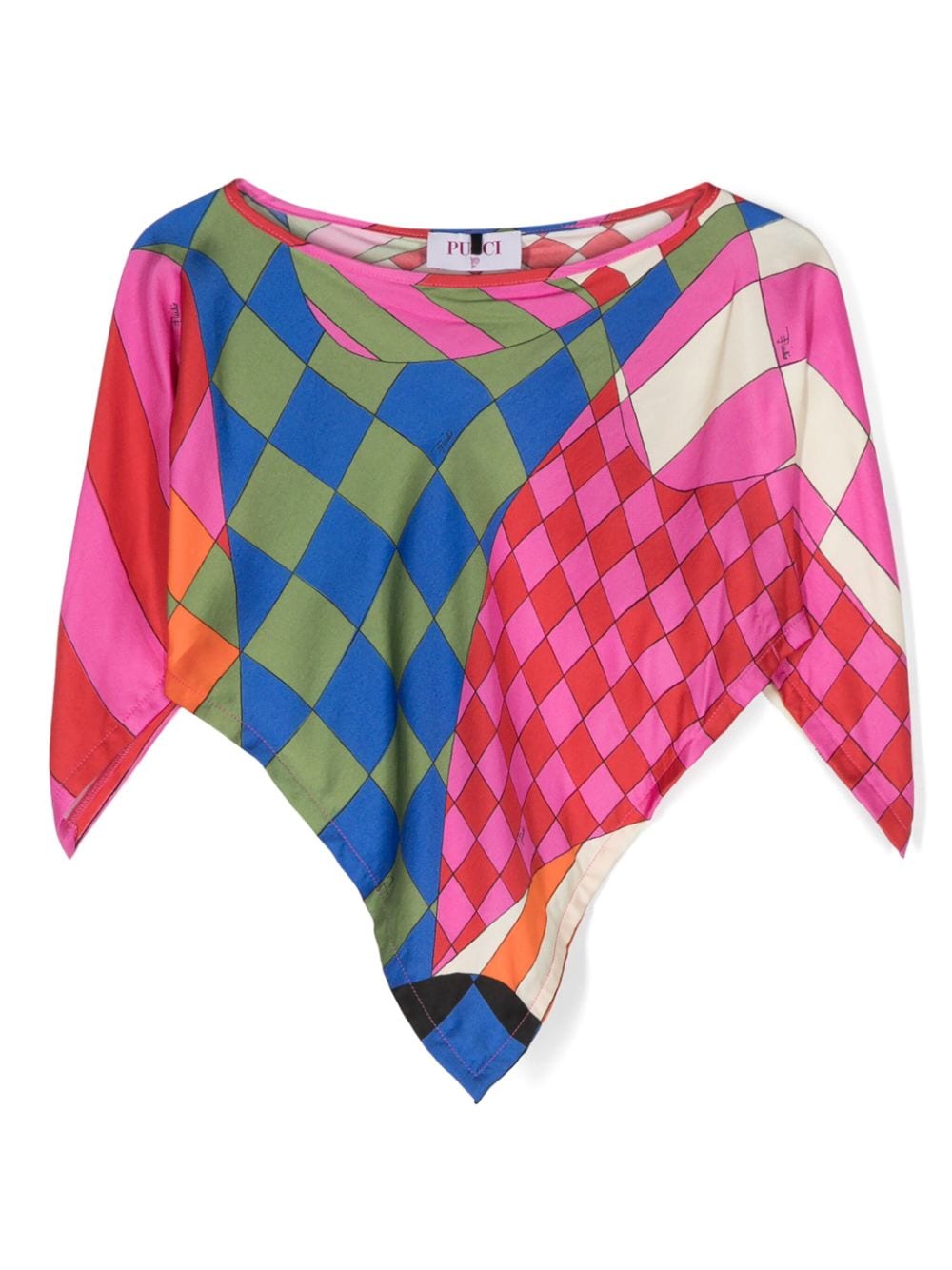 PUCCI Junior Shirt met geometrische print Roze