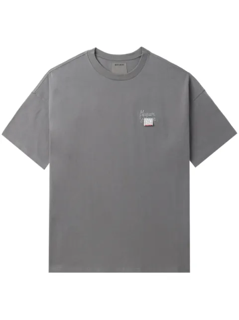 Musium Div. logo-embroidered cotton T-shirt