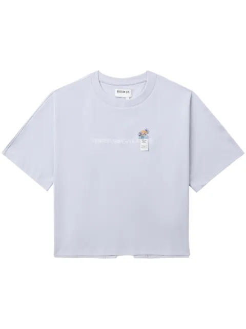 Musium Div. embroidered cut-out T-shirt