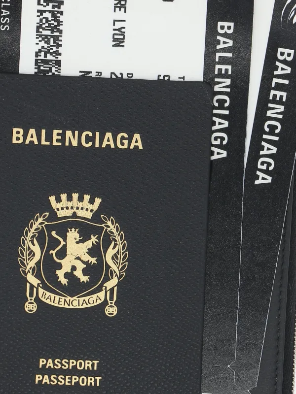 Balenciaga iPhone 14／15 Pro Max レザーケース | ブラック