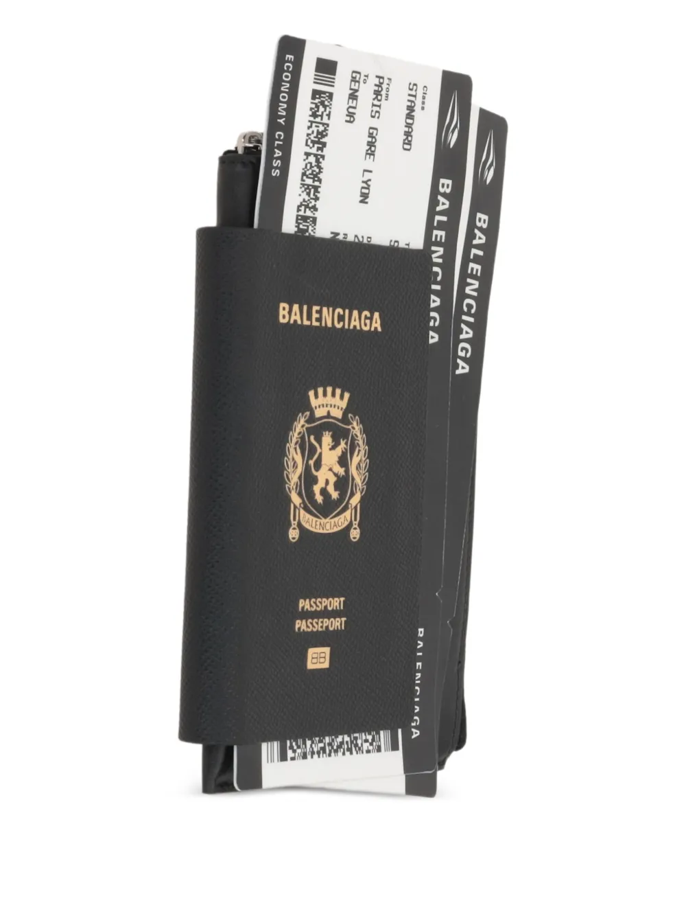 Balenciaga iPhone 14／15 Pro Max レザーケース | ブラック