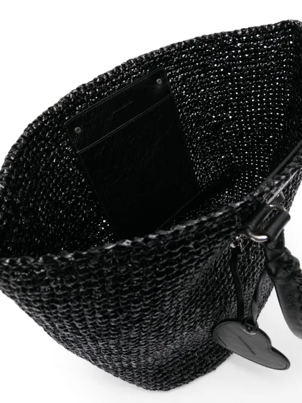 Balenciaga Large Le Cagole Panier Tote Bag | Black | FARFETCH