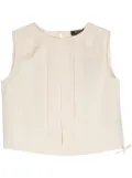 Moorer Ervisa-WFC pleated tank top - Neutrals