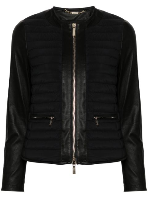 Moorer Delma quilted leather jacket