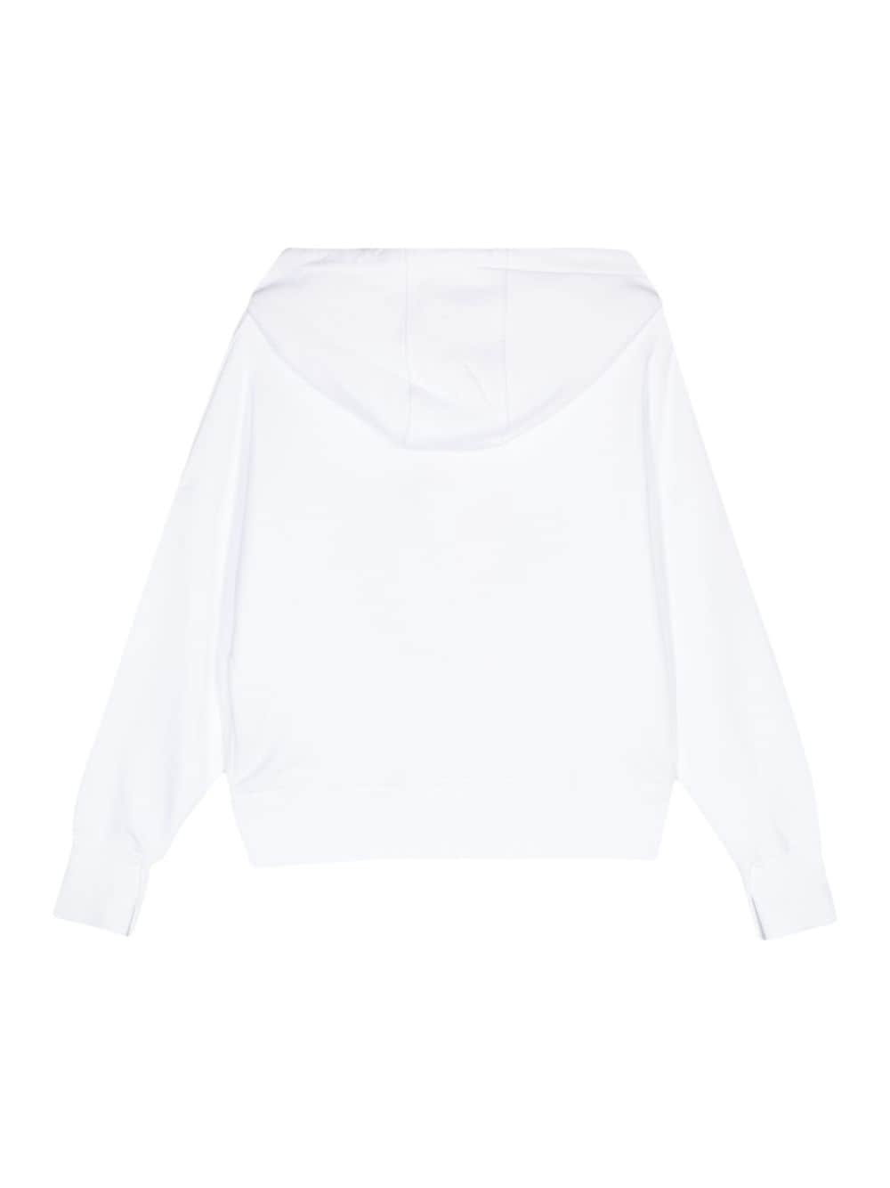 Moorer Damla-SFT cotton hoodie - Wit