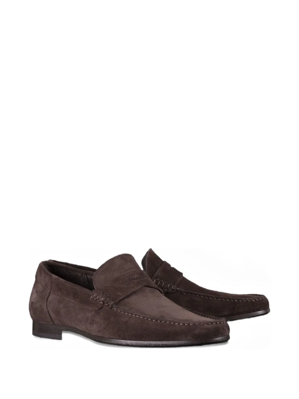 Moorer Suède loafers - Bruin
