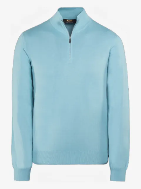 Moorer ATLANTE-SI5 half-zip cotton sweater