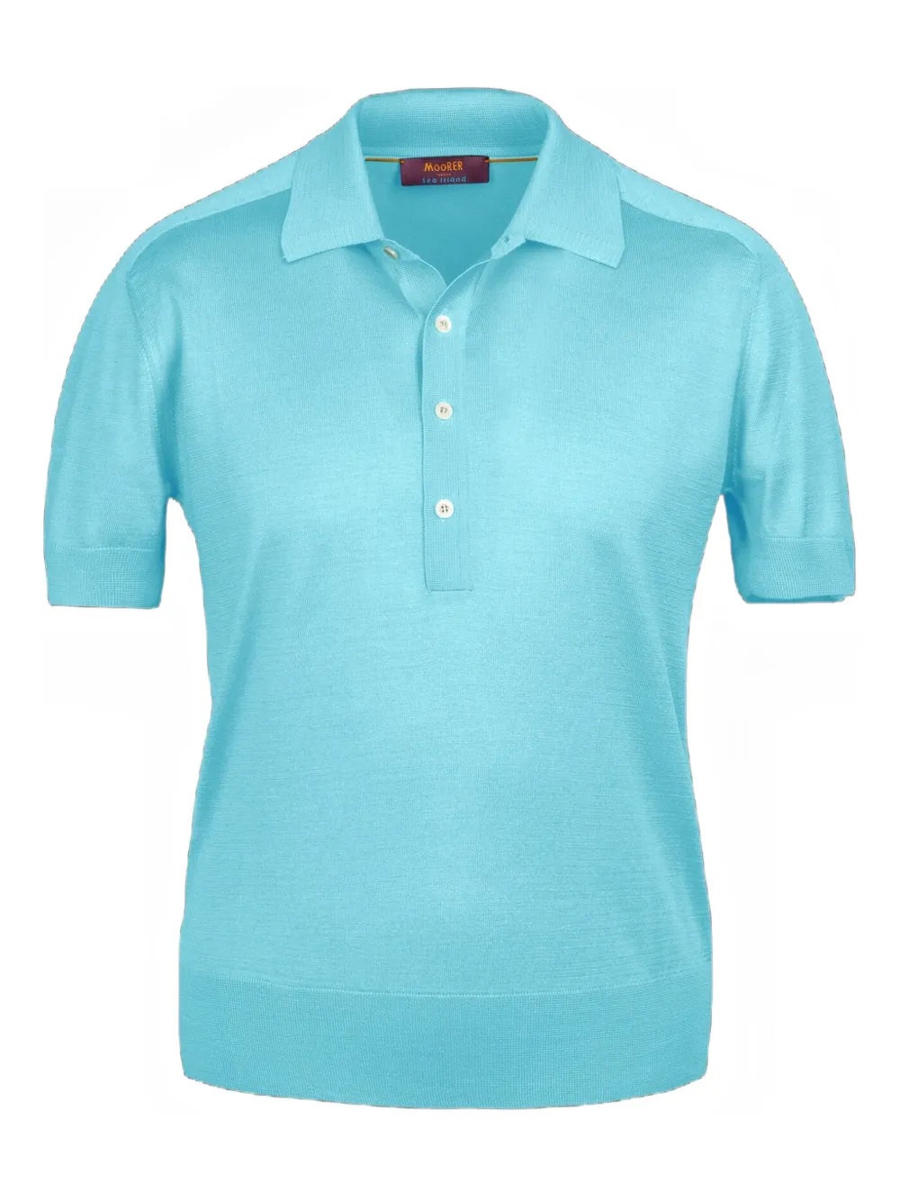 Moorer short-sleeve polo shirt | Blue | Image 1