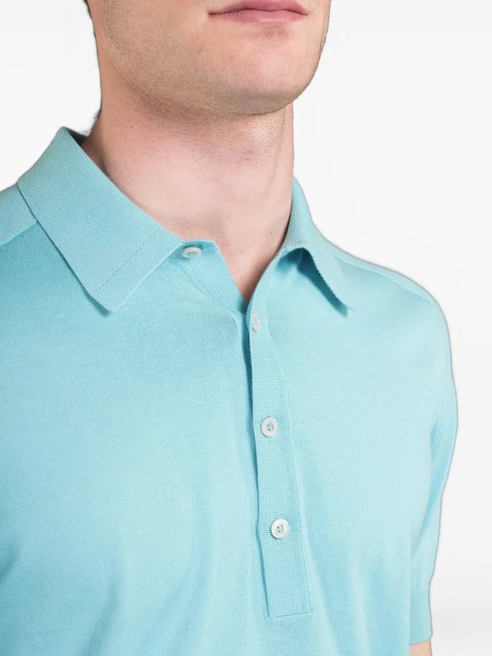 Moorer Poloshirt met korte mouwen Blauw