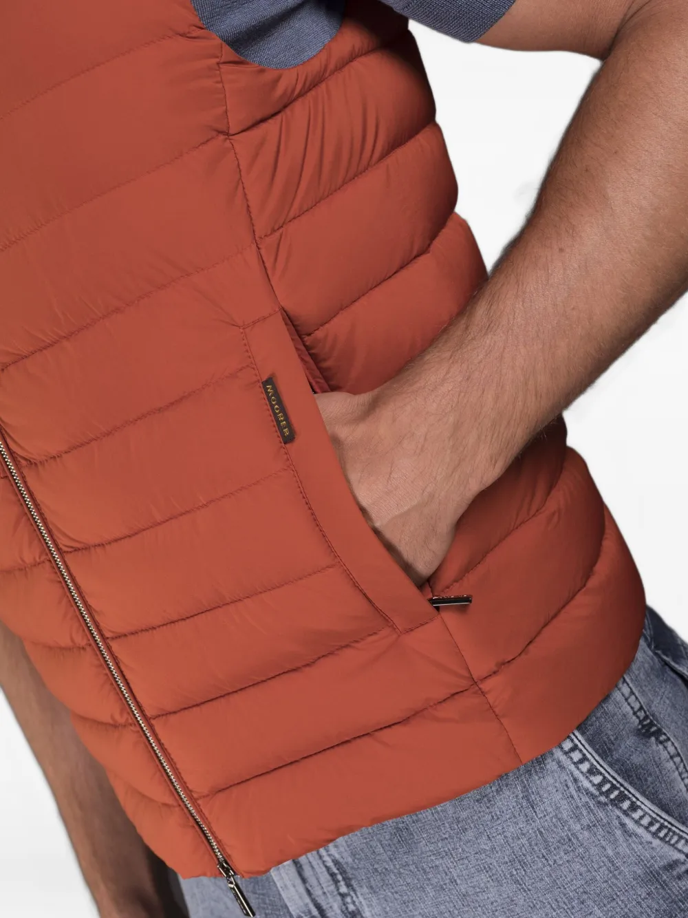 Moorer Gewatteerde bodywarmer Oranje