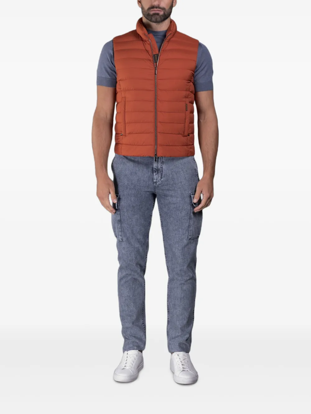 Moorer Calaf quilted gilet | Waistcoats & Gilets | Image 2