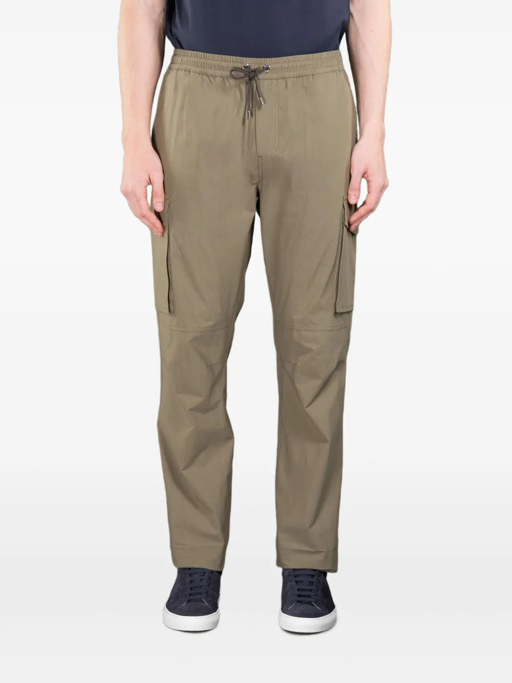 Moorer cargo-pocket drawstring trousers - Beige