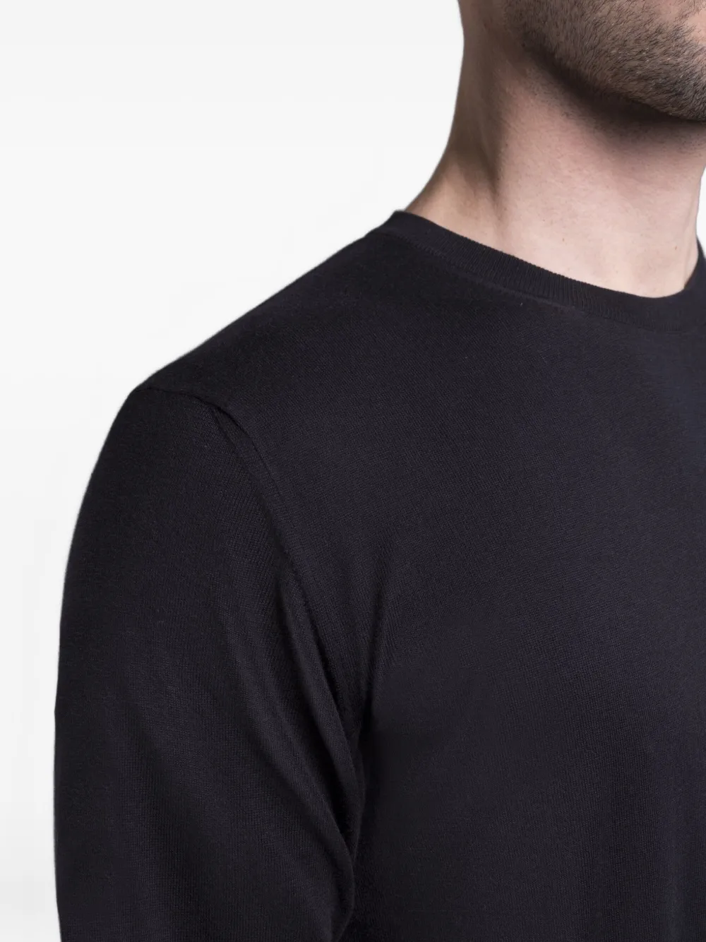 Moorer ORVIETO-SI5 katoenen trui met ronde hals Blauw