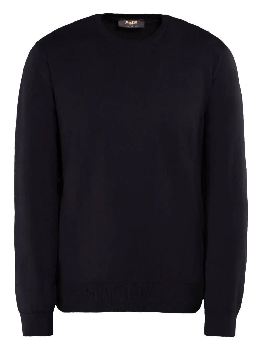 Moorer ORVIETO-SI5 cotton crew neck sweater | Blue | Image 1