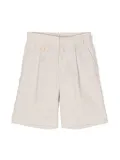 Eleventy Kids mélange-effect smart shorts - Neutrals