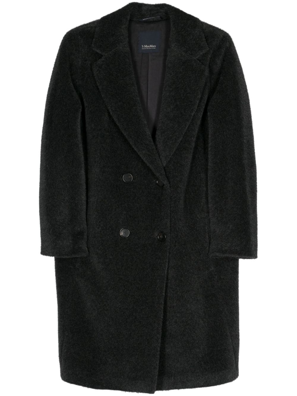 's Max Mara Roseto Double-breasted Coat In Black