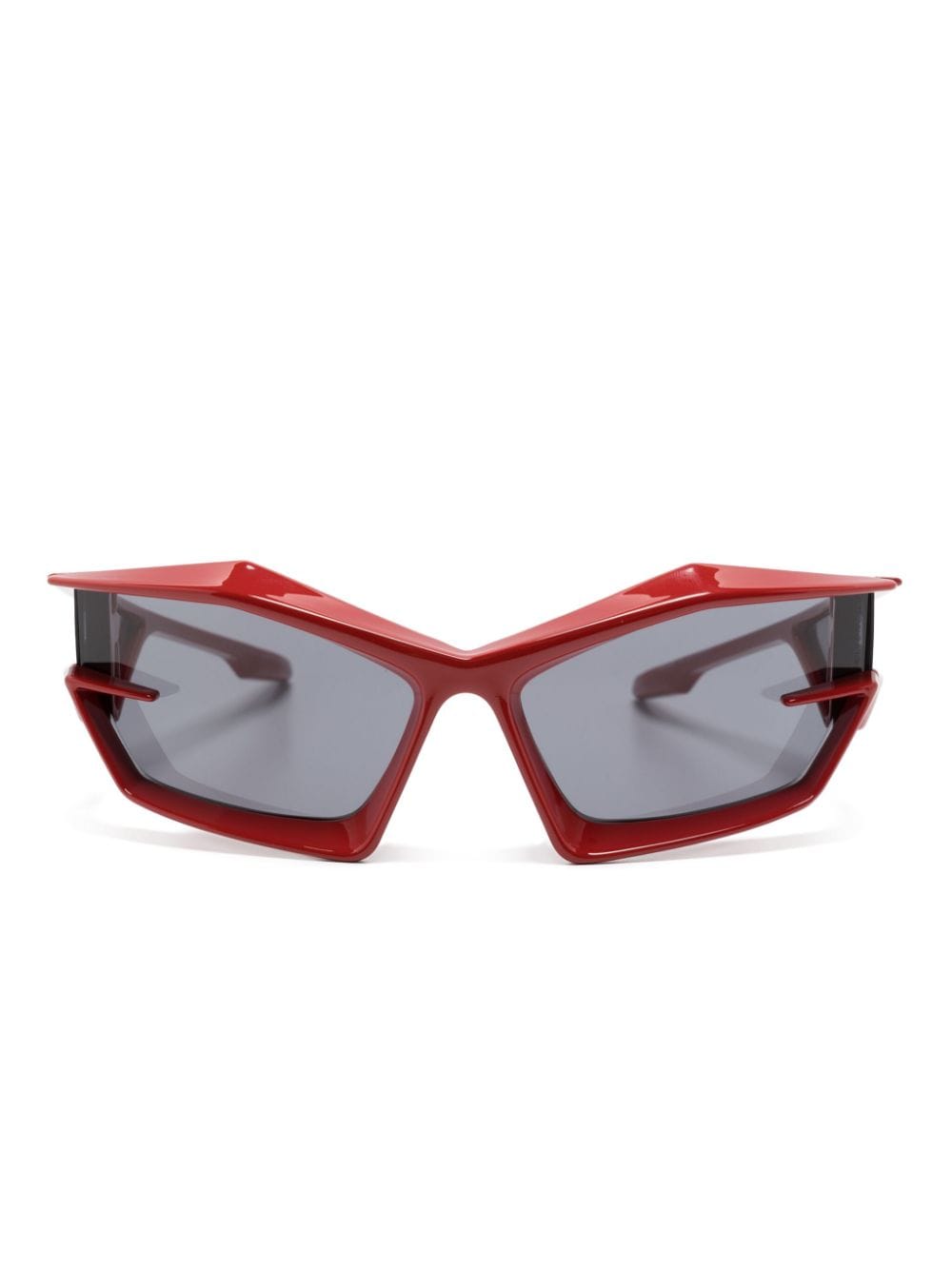 Givenchy Giv Cut Shield-frame Sunglasses In Red