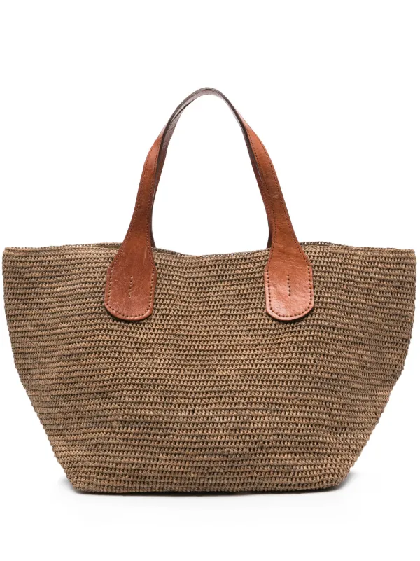 値下中IBELIV TOKYOⅡ カゴバッグ　ナチュラル色 IBELIV Tokyo II ハンドバッグ | ニュートラル | FARFETCH JP