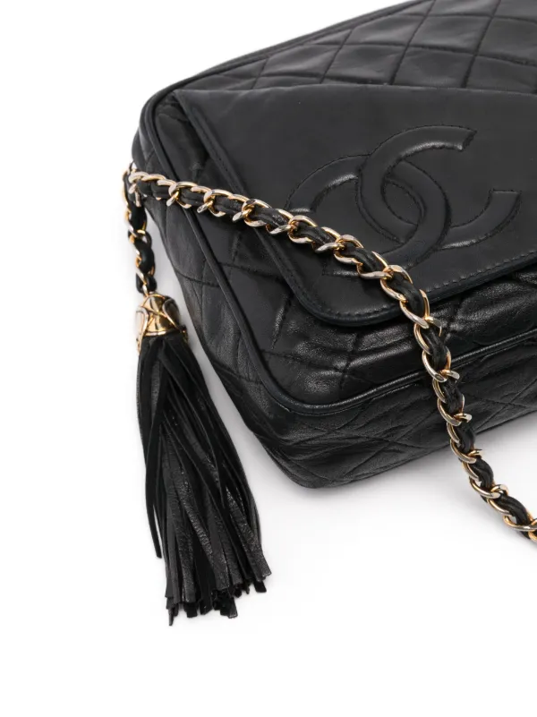 CHANEL Pre-Owned 1989-1991 Interlocking CC Camera Bag | Black