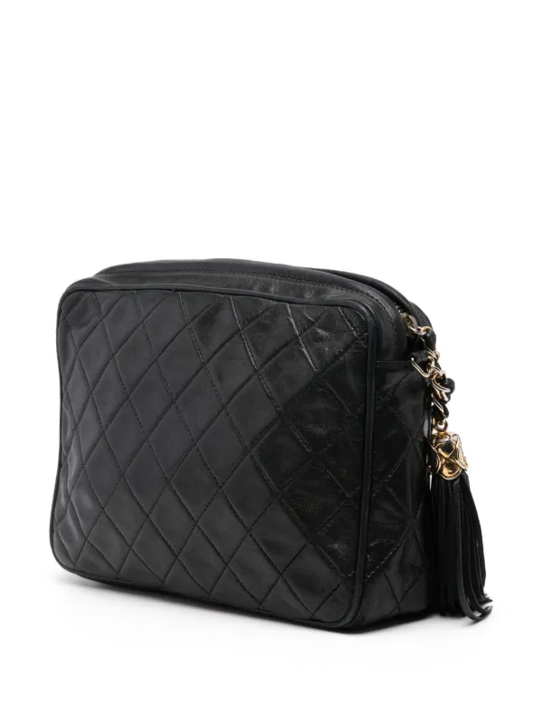 CHANEL Pre-Owned 1989-1991 Interlocking CC Camera Bag | Black