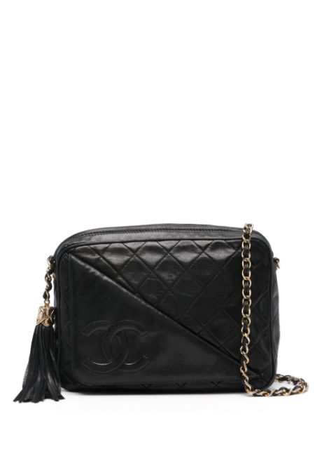 HOT SALE CHANEL 1989-1991 Interlocking CC camera bag Women