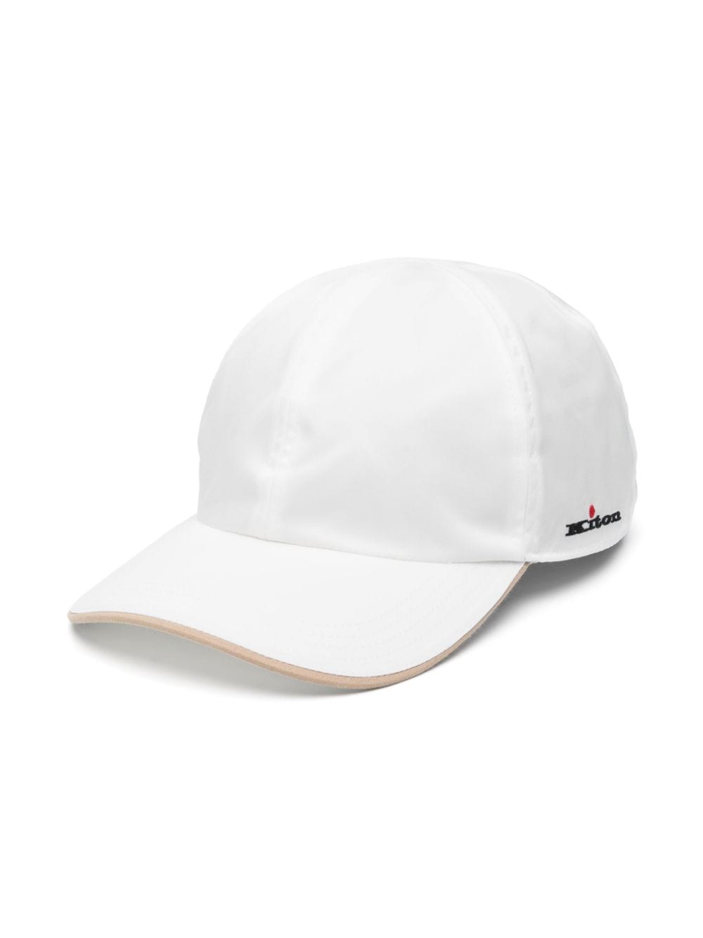 Kiton logo-embroidered baseball cap Wit