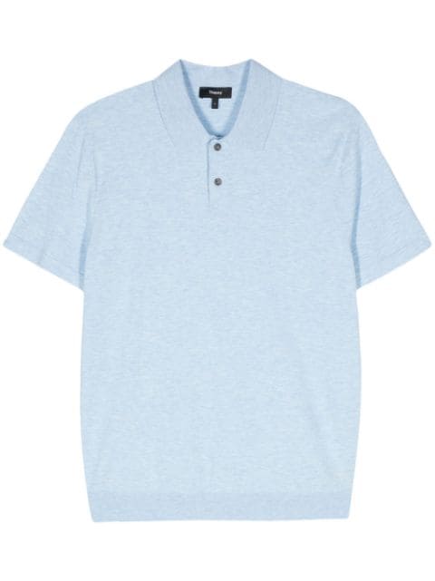 Theory mélange short-sleeve polo shirt