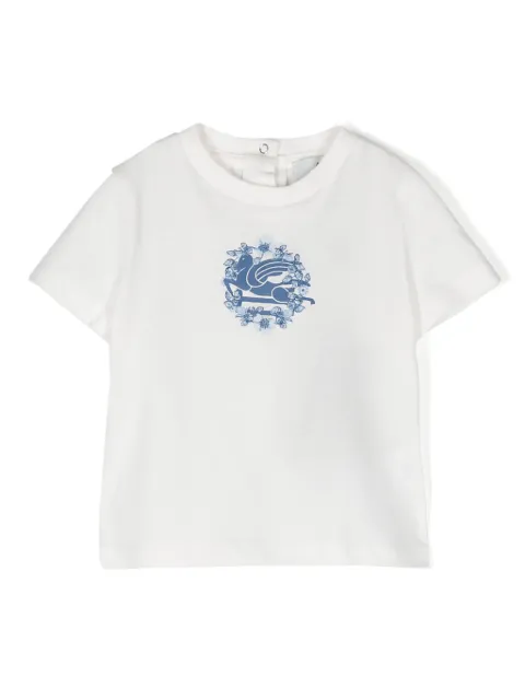 ETRO KIDS Pegaso-motif cotton T-shirt